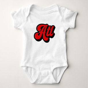 Body Para Bebê Atl Atlanta Legal GA Retro Vintage Gift