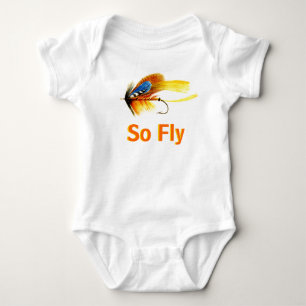 Body Para Bebê Atração da pesca com mosca - assim mosca