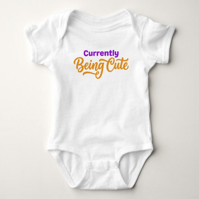 Body Para Bebê Atualmente Sendo Fofo (Frente)