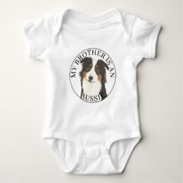 Body Para Bebê Aussie Australian Shepherd Irmão Mais Velho