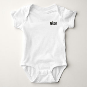 Body Para Bebê Aussie Slang Word Feita Com Crocodilos,