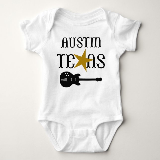 Body Para Bebê Austin Texas (Frente)