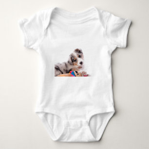 Body Para Bebê Australian shepherd puppy