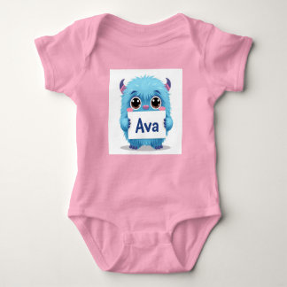 Body Para Bebê Ava's Blue Buddy