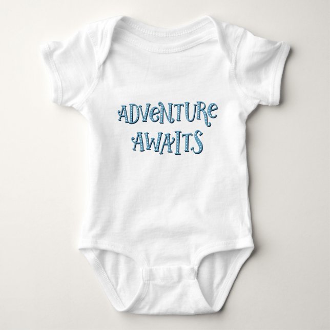 Body Para Bebê Aventura Aguarda Bebê Bodysuit (Frente)