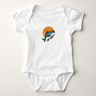 Body Para Bebê Aventura dos Peixes