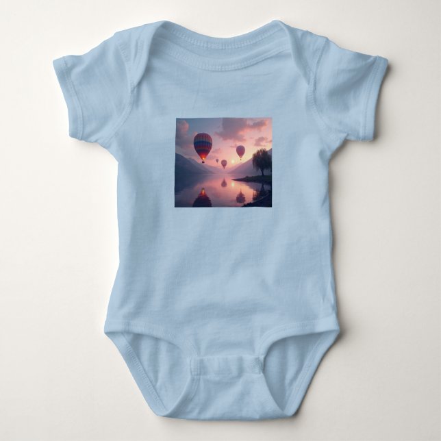 Body Para Bebê Aventuras de Sonho com Balões (Frente)