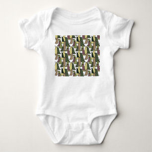 Body Para Bebê Aves de Camuflagem