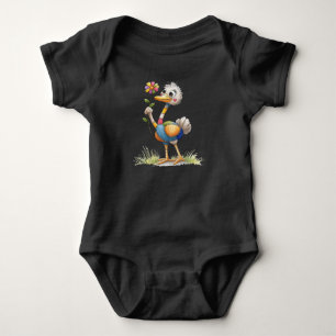 Body Para Bebê Avestruz Fofa