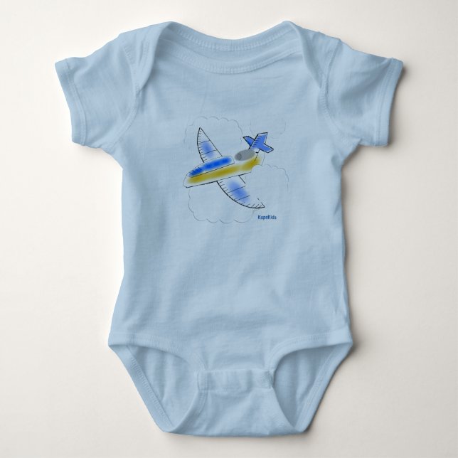 Body Para Bebê Avião (Frente)