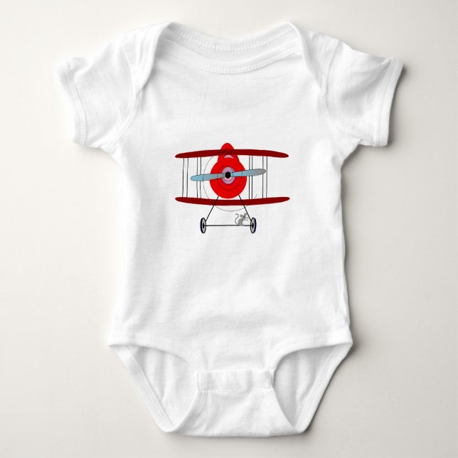 Body Para Bebê Avião (Frente)