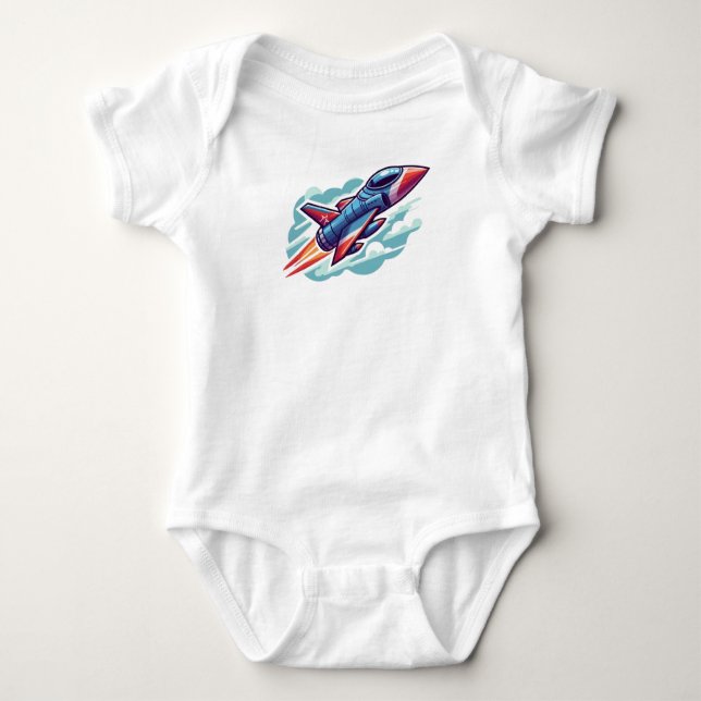Body Para Bebê avião/avião de combate (Frente)