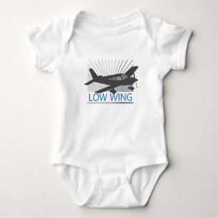 Body Para Bebê Avião de baixa asa