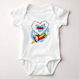 Body Para Bebê Avião de Oma Kids