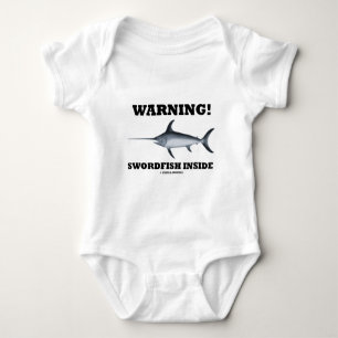 Body Para Bebê Aviso! Espadarte para dentro