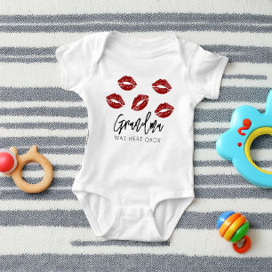 Body Para Bebê Avó Engraçada Beijos