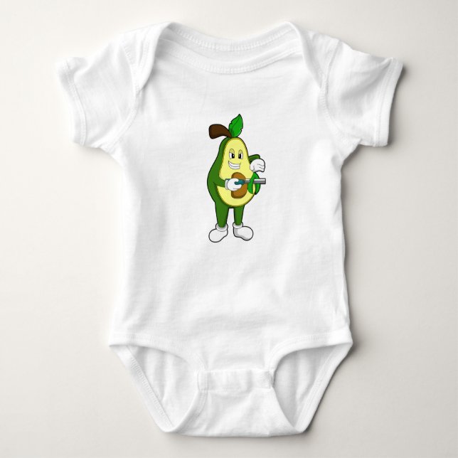 Body Para Bebê Avocado como cabeleireiro com Razor (Frente)