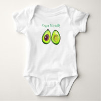 Avocado Crianças Texto Vegan Comida Fruta saudável
