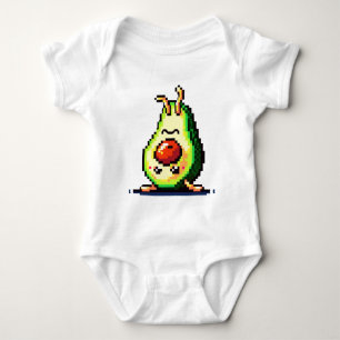 Body Para Bebê Avocado para Baixo - Design Engraçado de Comida de