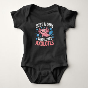Body Para Bebê Axolotl Kawaii Apenas Uma Menina Que Ama Axolotls