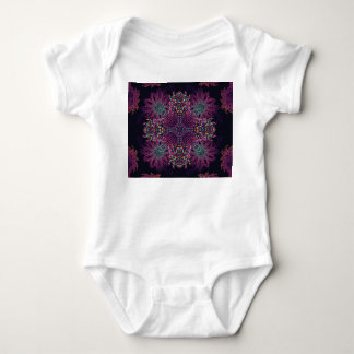 Body Para Bebê Aztec geométrico, padrão contínuo de safra.