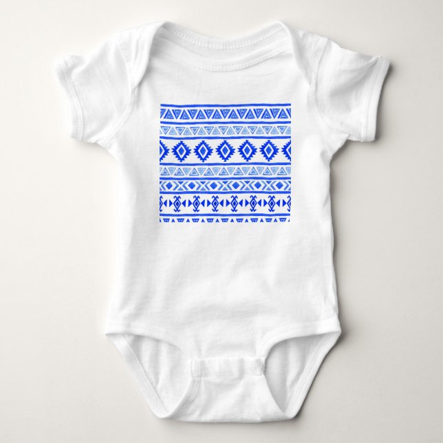 Body Para Bebê Aztec, um padrão geométrico. (Frente)