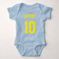 Azul Real & Amarelo Bebê | Design de Sports Jersey