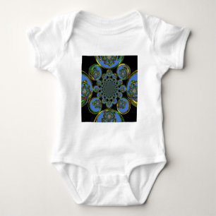 Body Para Bebê Azul Vintage