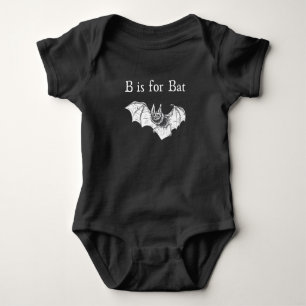 Body Para Bebê B é de Morcego
