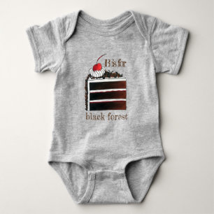 Body Para Bebê B é destinado à Floresta Negra Gâteau Dessert