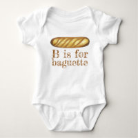 B é para BAGUETTE French Bread Loaf Alphabet ABCs