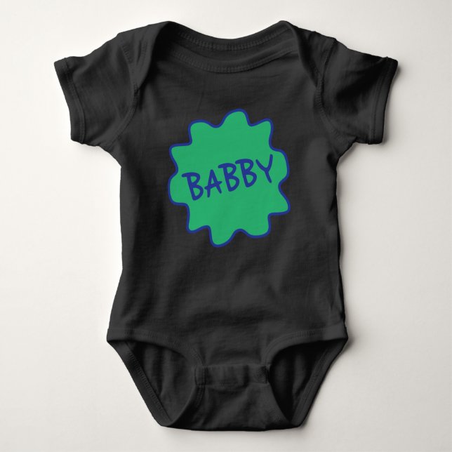 Body Para Bebê Babby, Manchester Slang Baby Babygrowth (Frente)