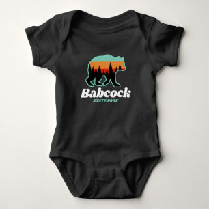 Body Para Bebê Babcock State Park West Virginia Bear Retro