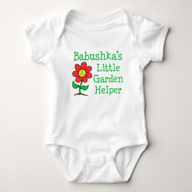 Body Para Bebê Babushka Little Garden Helper (Frente)