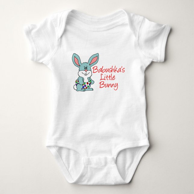 Body Para Bebê Babushka's Little Bunny (Frente)