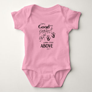 BODY PARA BEBÊ BABY ANGEL BODY SUIT- JAMES 1:17
