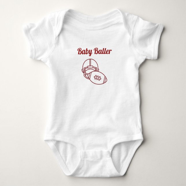 Body Para Bebê Baby Baller Tshirt (Frente)