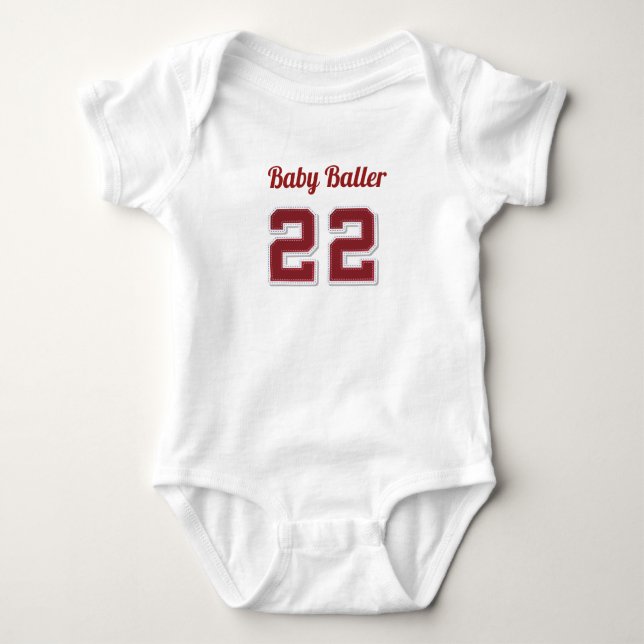 Body Para Bebê Baby Baller Tshirt (Frente)