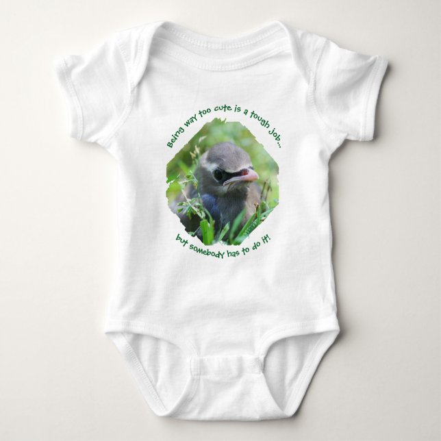 Body Para Bebê Baby Bird Way Too Cute (Frente)