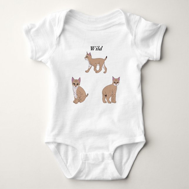 Body Para Bebê Baby Bobcats (Frente)