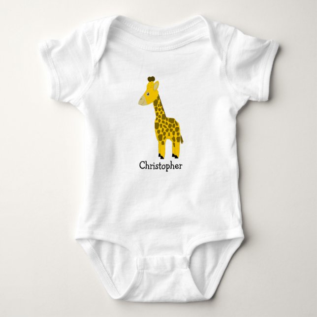 Body Para Bebê Baby Bodycase Giraffe Design (Frente)