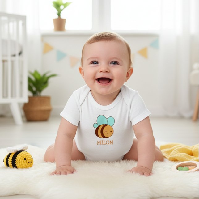 Body Para Bebê  Baby Bodysuit Adorable Bee Design  (Criador carregado)