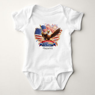 Body Para Bebê baby bodysuit Blessed Happy 250th Birthday USA!
