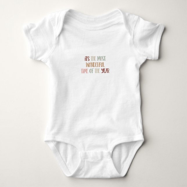 Body Para Bebê Baby Bodysuit - Christmas (Frente)