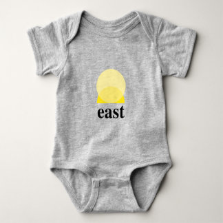Body Para Bebê Baby Bodysuit de Heather Cinza