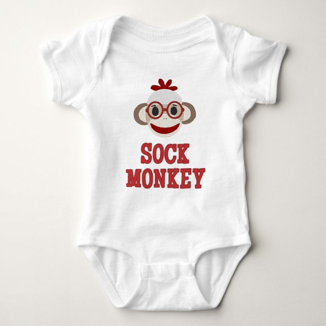 Body Para Bebê BABY BODYSUIT, "Macaco-Boca" (Frente)