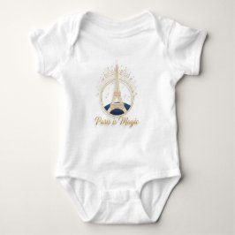 Body Para Bebê Baby Bodysuit - Paris Elegant Eiffel Tower