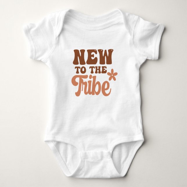 Body Para Bebê Baby Boho New To Tribe (Frente)