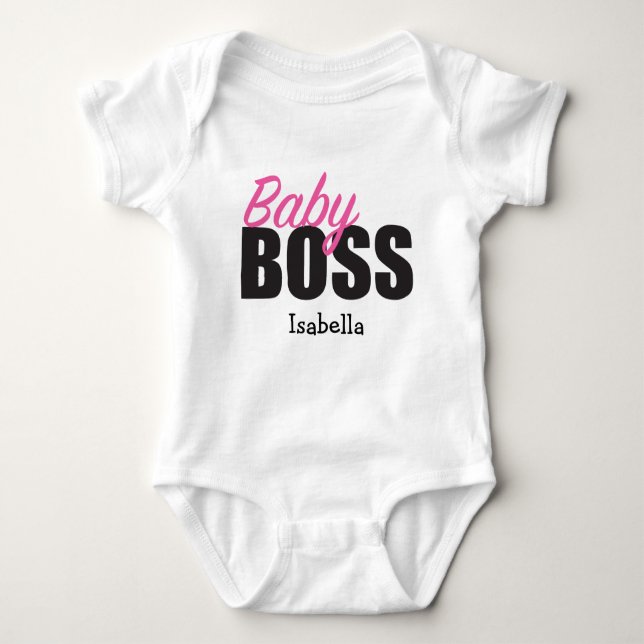 Body Para Bebê Baby BOSS Personalizado (Frente)