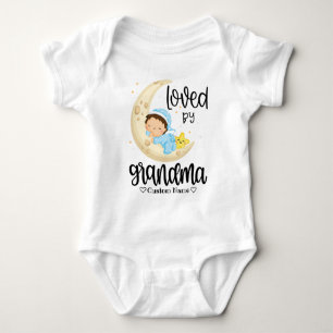 Body Para Bebê Baby Boy on Moon - Amado pela avó